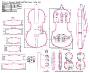 Antonio Stradivari 'Harrison' violin 1693 poster - The Strad Shop